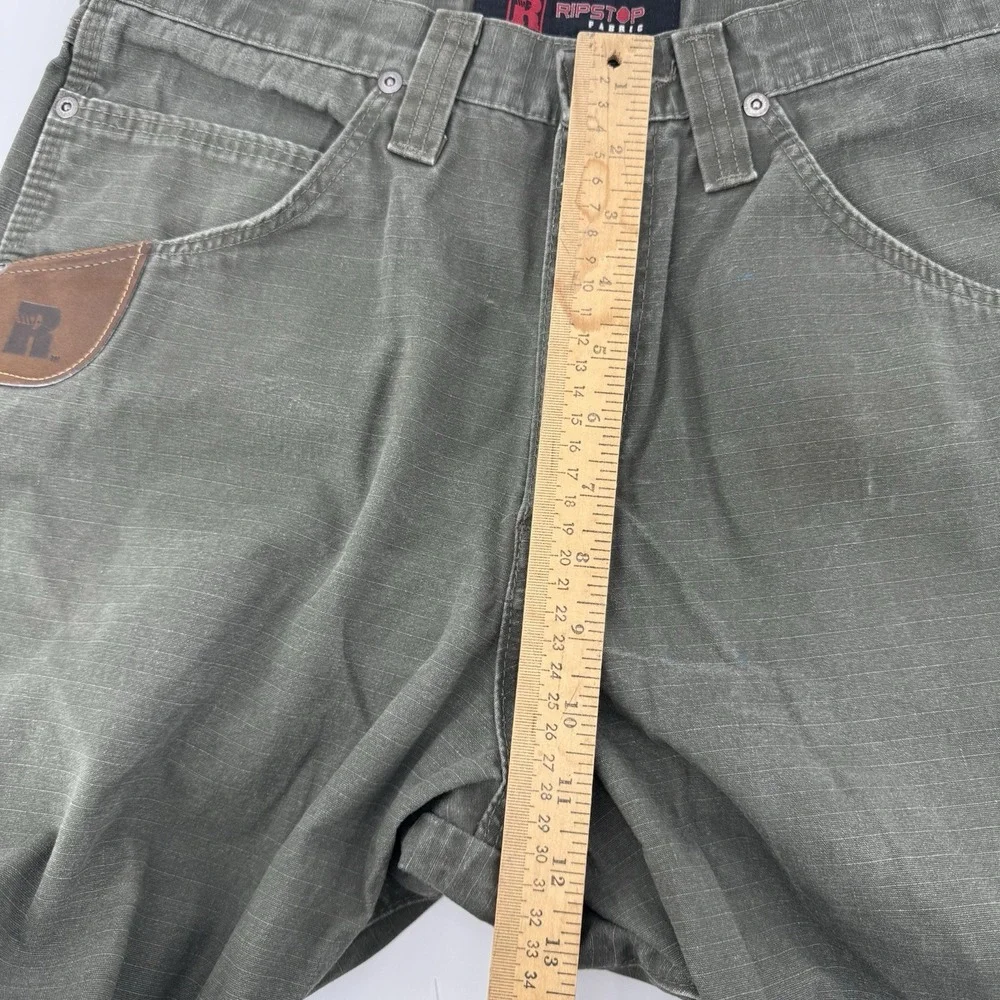 Men's‎ Olive Wrangler Ripstop Cargo Pants Drab Vintage Military Style 31x29